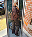 Blouse Voorkant Getailleerd Ruit Bruin
