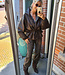 Oversized Getailleerd Jack PU Bruin