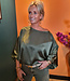 Zijdelook Ballonblouse Armygroen