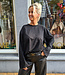 Longsleeve met Strass Zwart