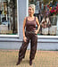 Basic Hemdje Travellerstof Donkerbruin
