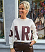 Trui Knit Paris Crème/Bruin