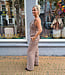 Biba Gilet Ruit Bruintinten/Bordeaux