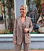 Biba Blazer Ruit Bruintinten/Bordeaux