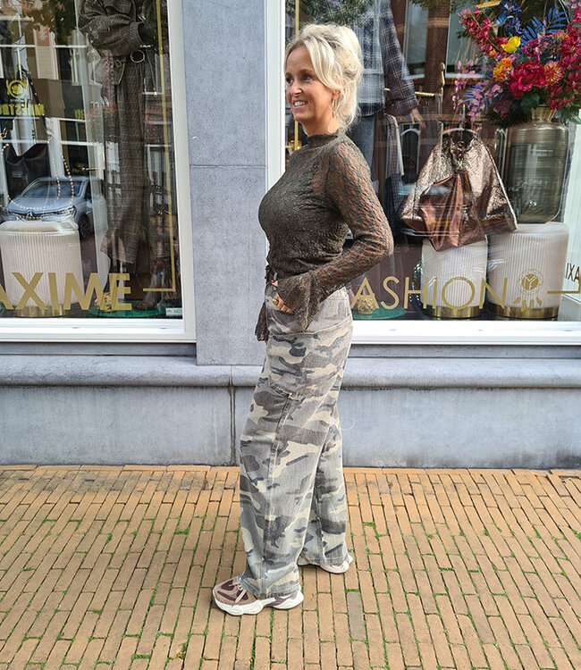 Ambika Kanten Longsleeve Armygroen