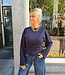 Basic Longsleeve Getailleerd Blauw