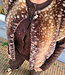 Faux Fur Bambi Gilet Donkerbruin tinten