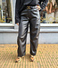 BM Lederlook Barrel Broek Zwart