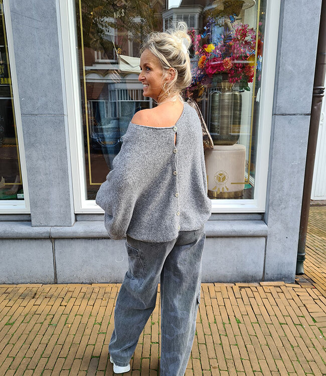 Ambika Oversized Knit Vest/Trui Grijs