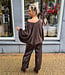 Ambika Oversized Knit Vest/Trui Donkerbruin