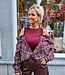 Top/Blouse Geruit Bordeaux