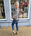 BM Geruite Blouse Gesmokte mouw Donker 2.0