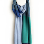 La Femme Garniture Sjaal Mira - Ice blue green royal