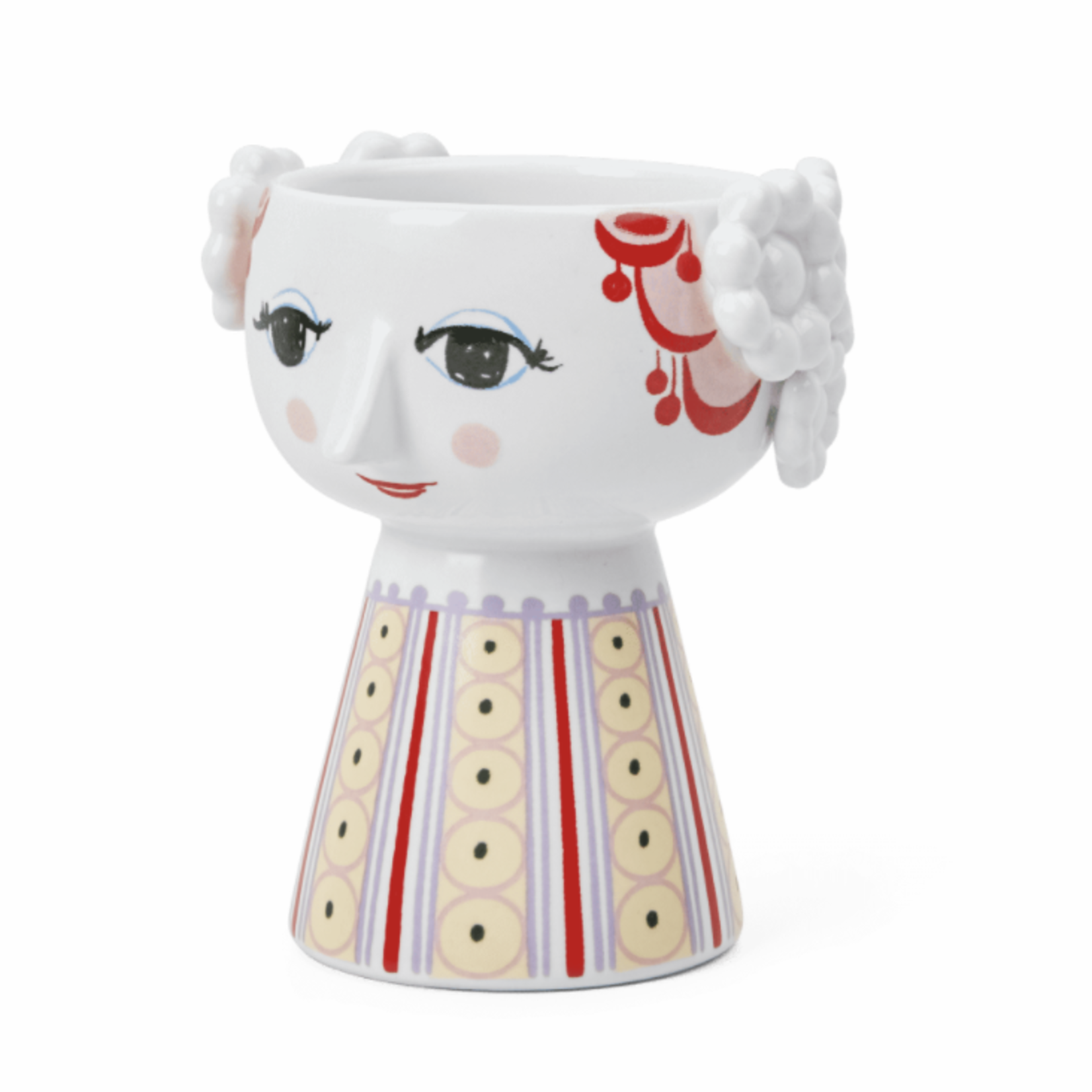 Bjorn Wiinblad Eva kaarsen houder rood H9.5cm