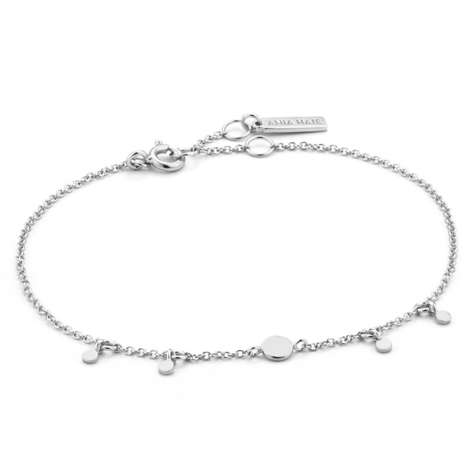 Ania Haie Drop Discs Bracelet zilver