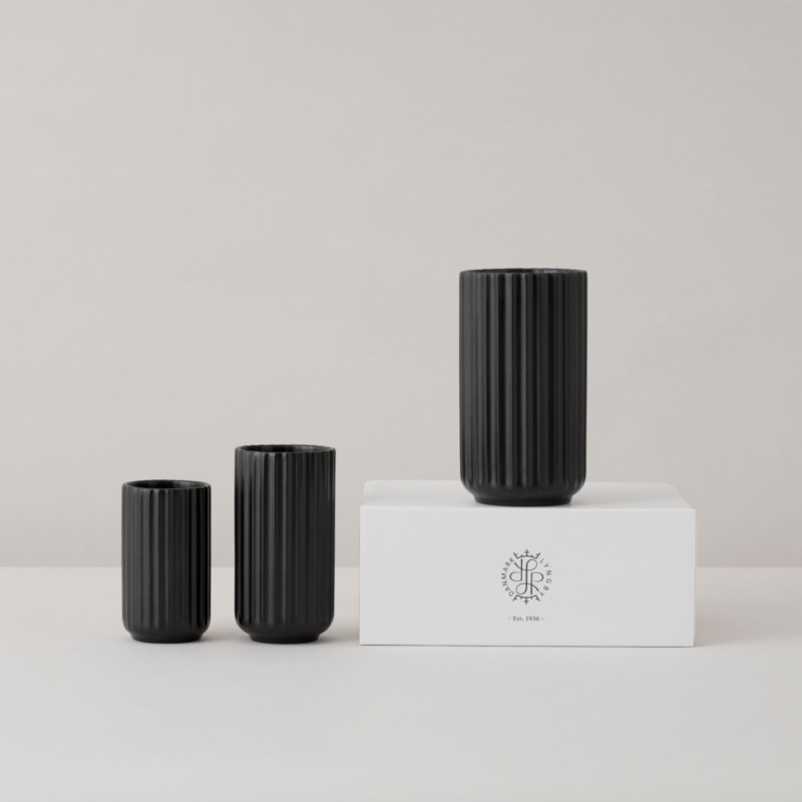 Lyngby Porcelaen Lyngby Black Porcelain H15.5 cm