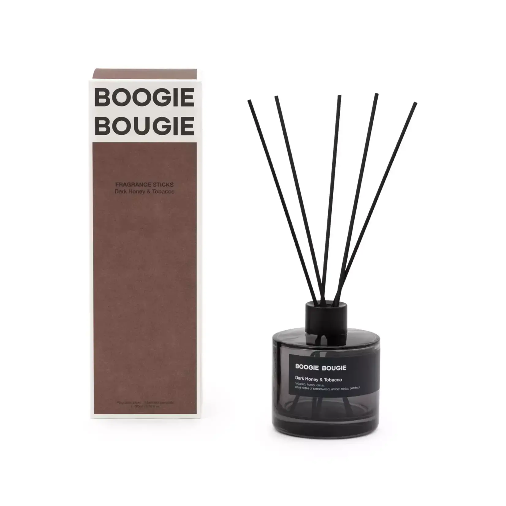 Boogie Bougie Geurstokjes - Dark Honey & Tobacco 200ml
