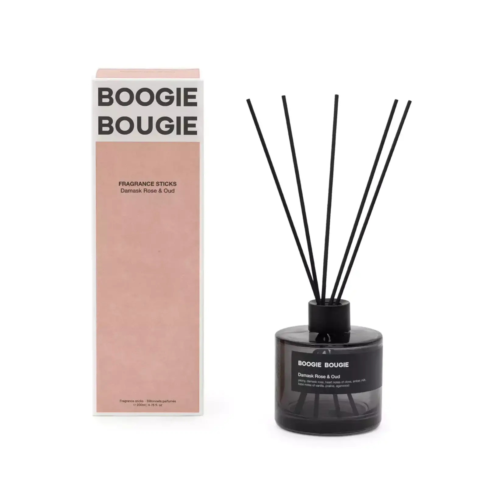 Boogie Bougie Geurstokjes - Damask Rose & Oud