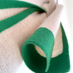 La Femme Garniture Sjaal Sophia beige ecru-green