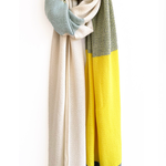La Femme Garniture Sjaal Mira ecru yellow mint