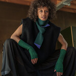 La Femme Garniture Sjaal Felix duo groen violet
