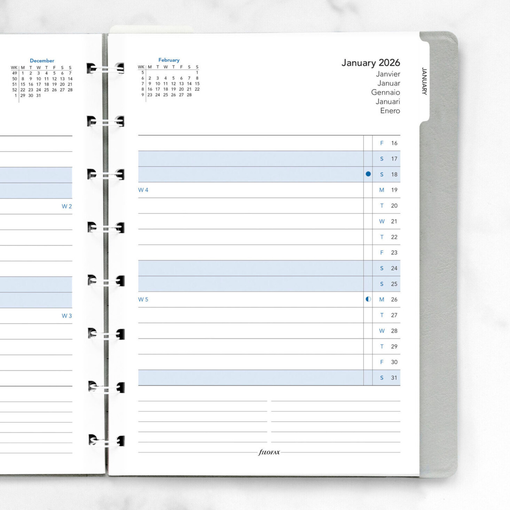 Filofax Filofax refill A5 maand planner 2026