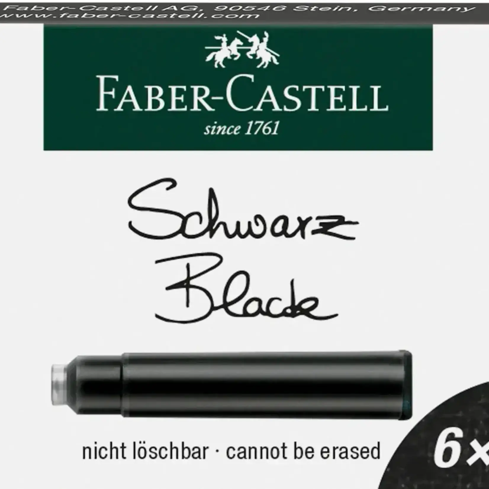 Faber Castell Faber Castel navulling zwart inkt