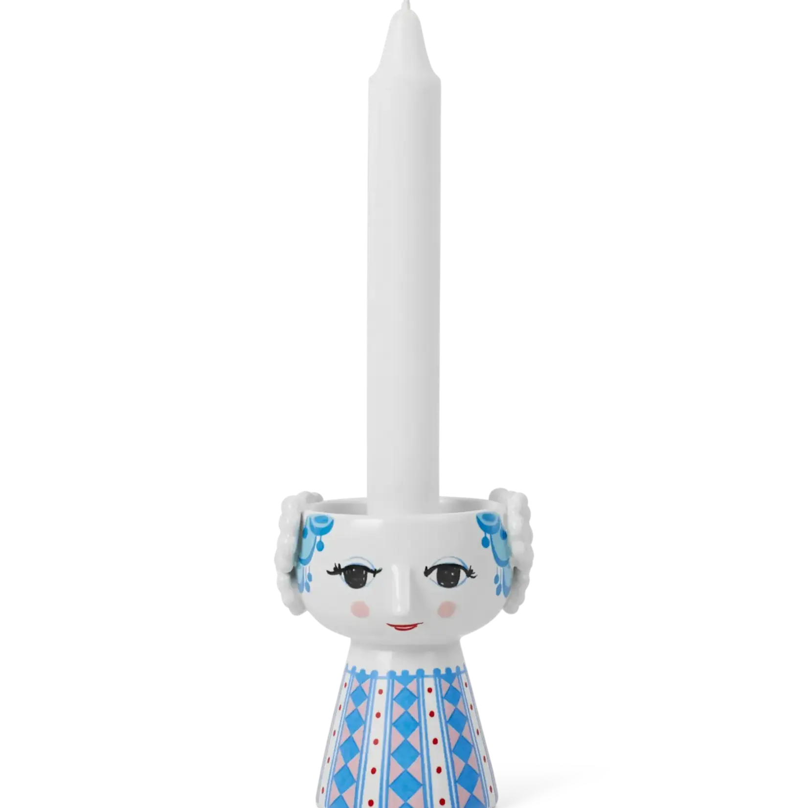 Bjorn Wiinblad Eva kaarsen houder blauw H9.5cm