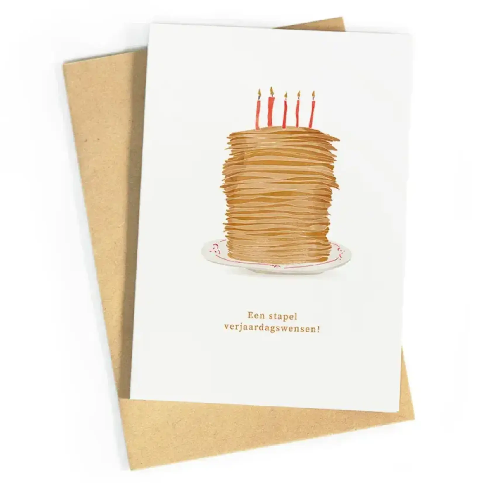 Wenskaarten Wenskaart - Een stapel verjaardagswensen