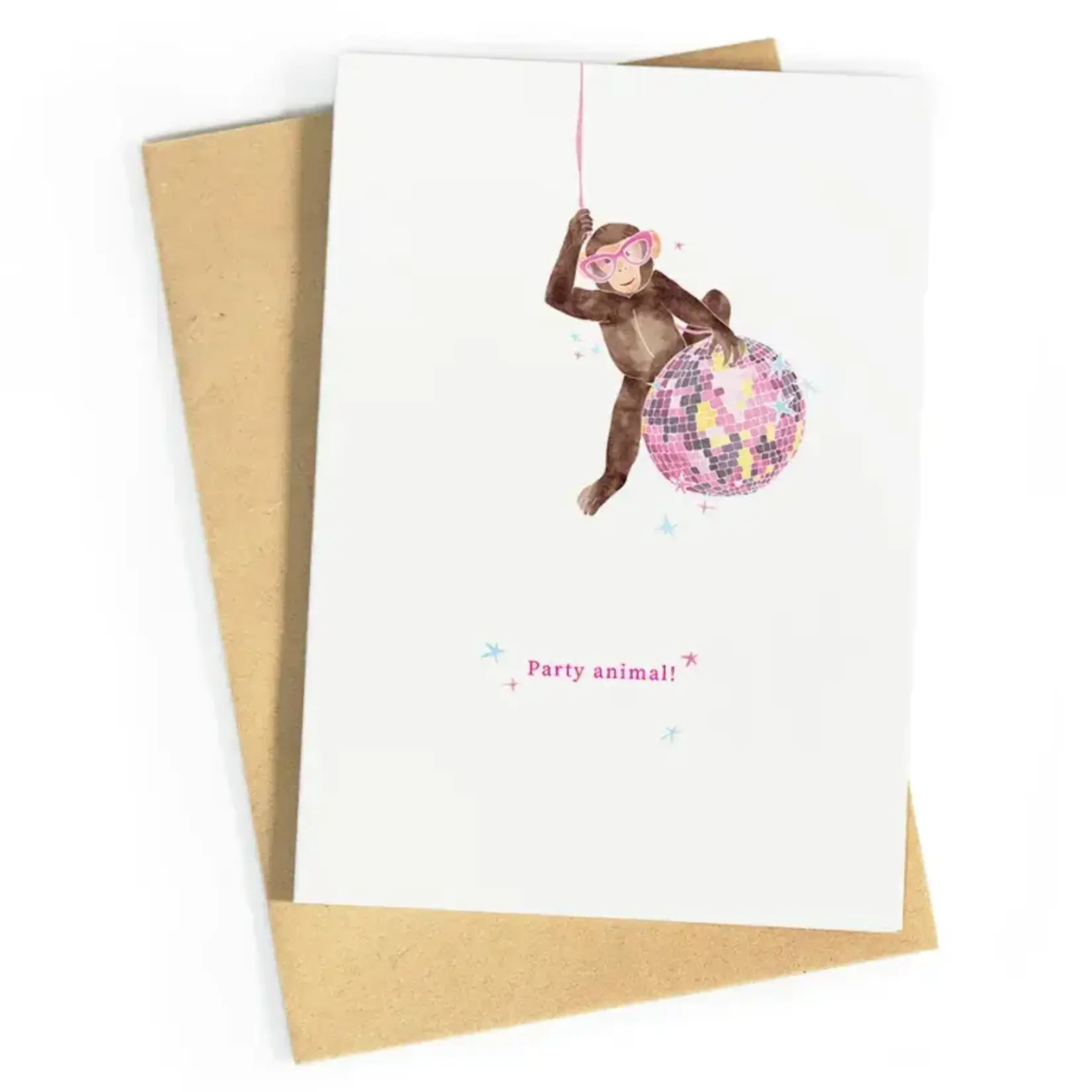 Wenskaarten Wenskaart - Party animal