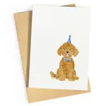 Wenskaarten Wenskaart - Feesthond