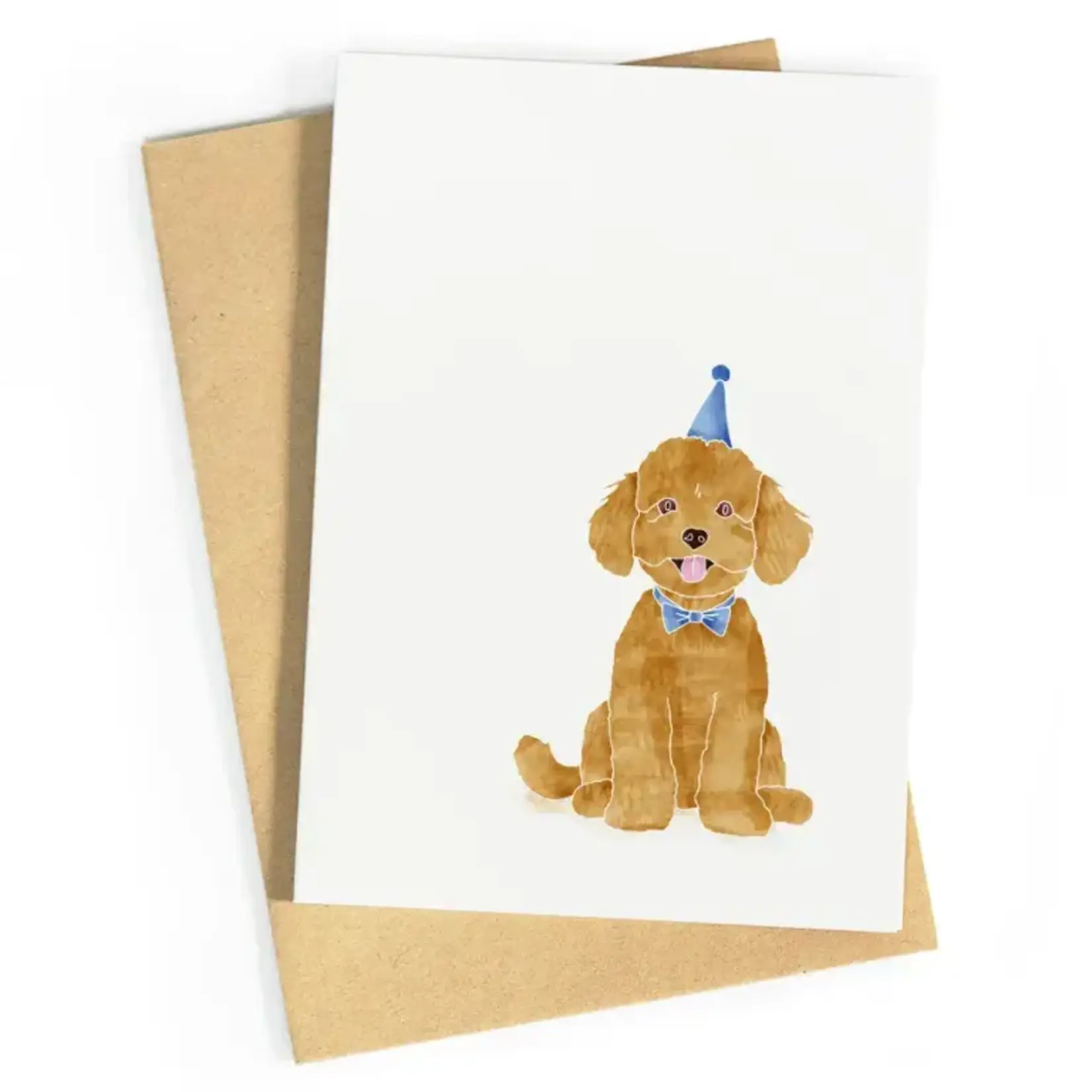 Wenskaarten Wenskaart - Feesthond