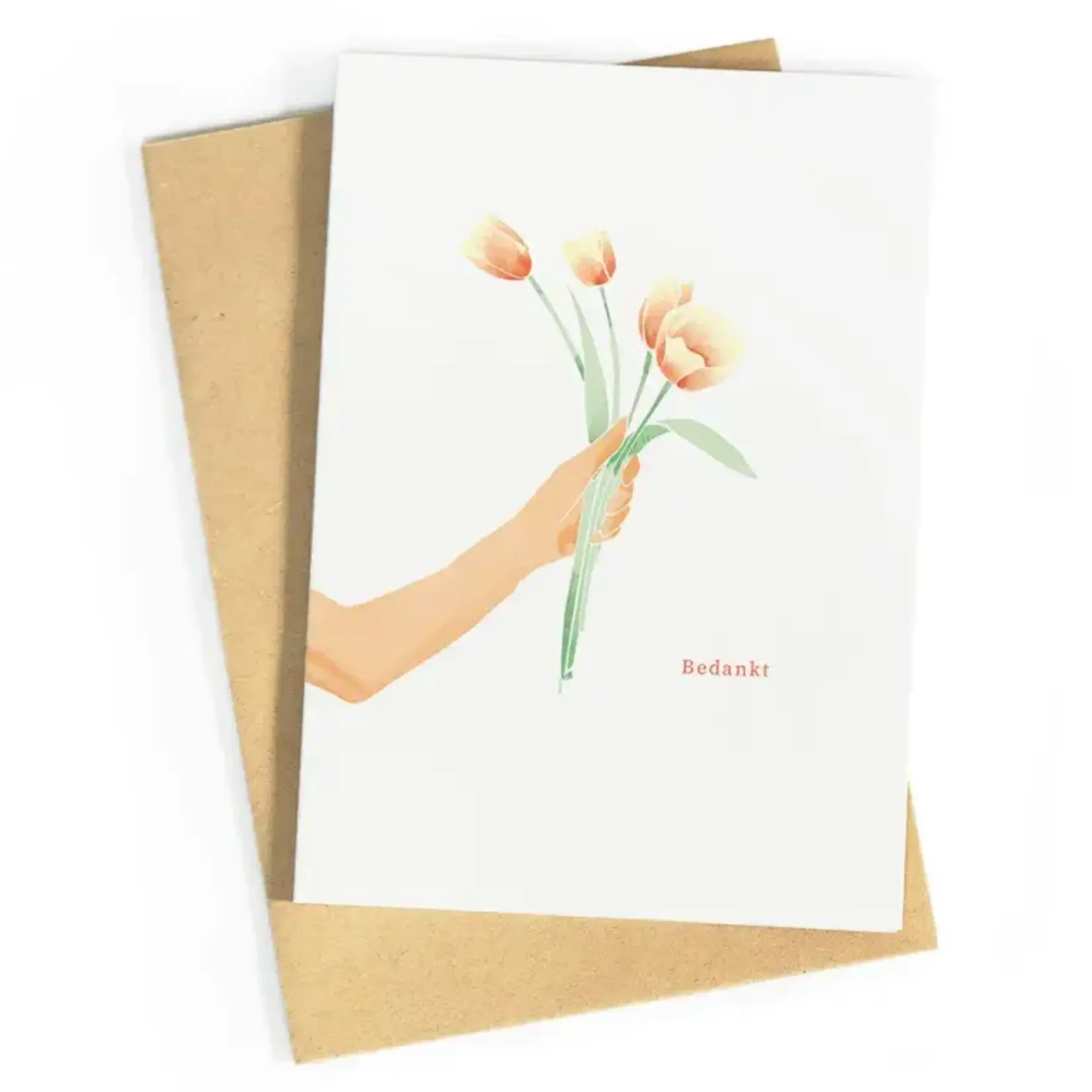 Wenskaarten Wenskaart - bedankt