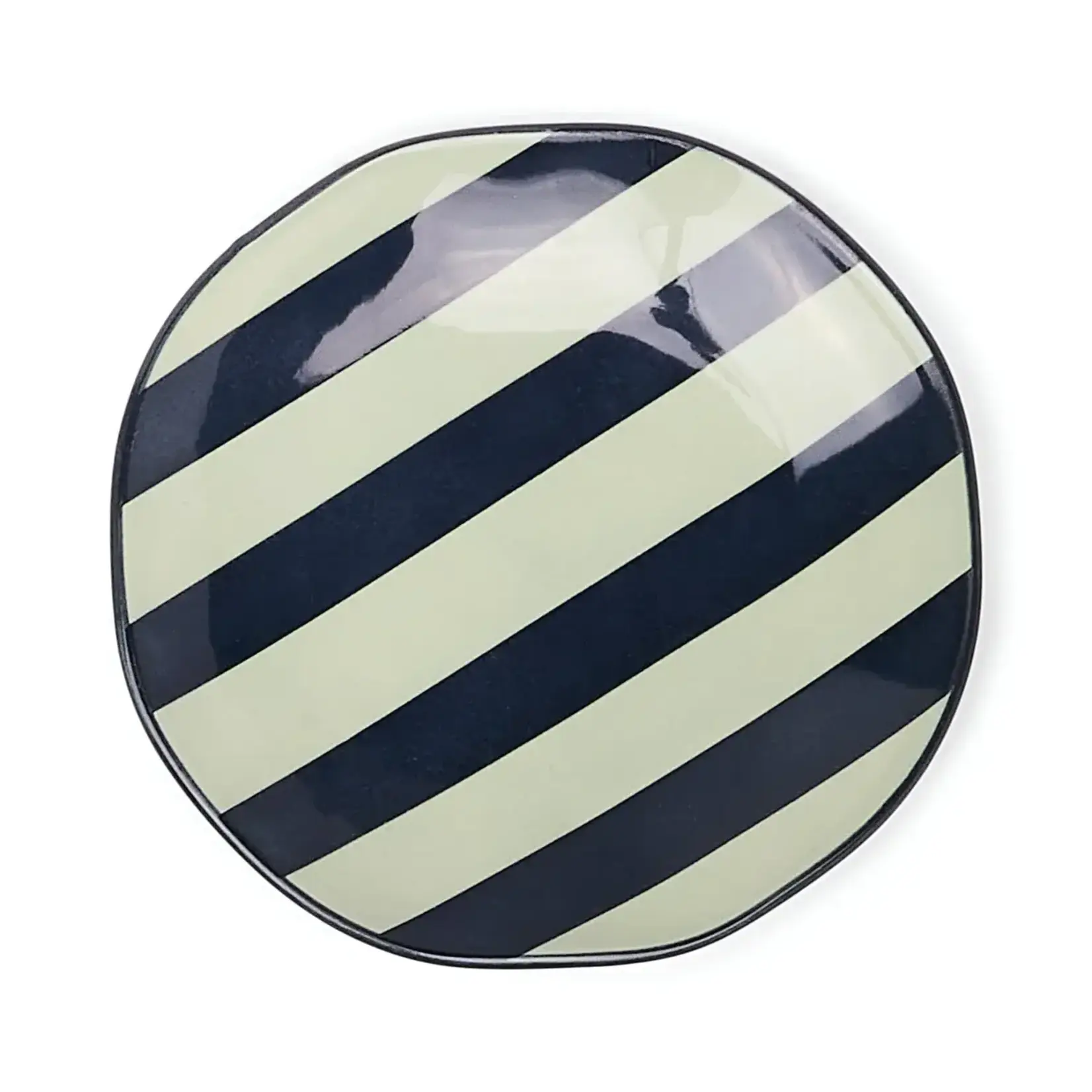 Designworks The Marley Appetizer Plates stripes - set van 4