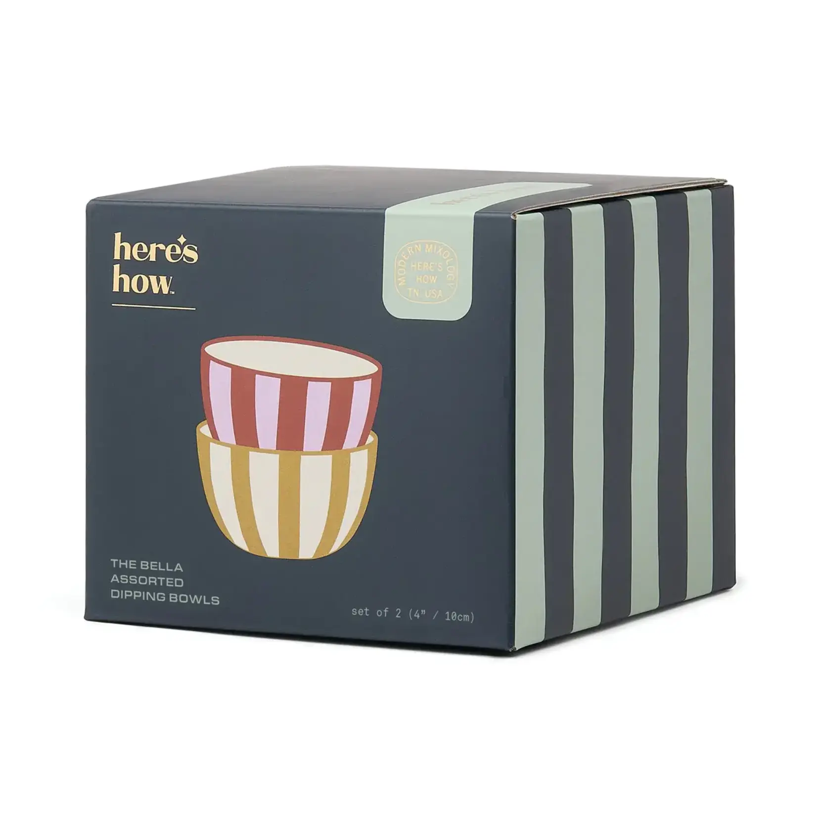 Designworks The Bella Dipping Bowls Ochre & Rust - set van 2