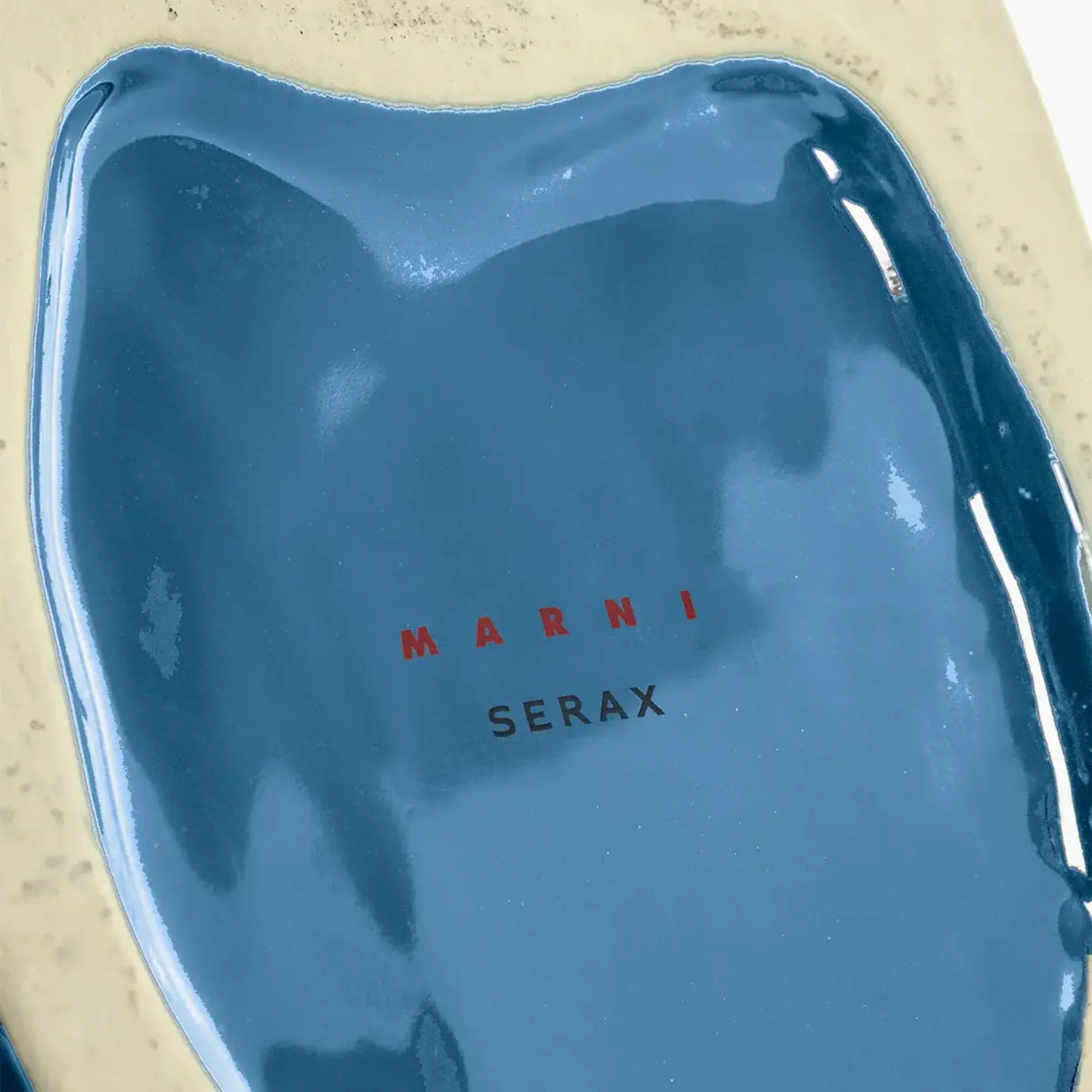 Serax Uil vaas blauw L