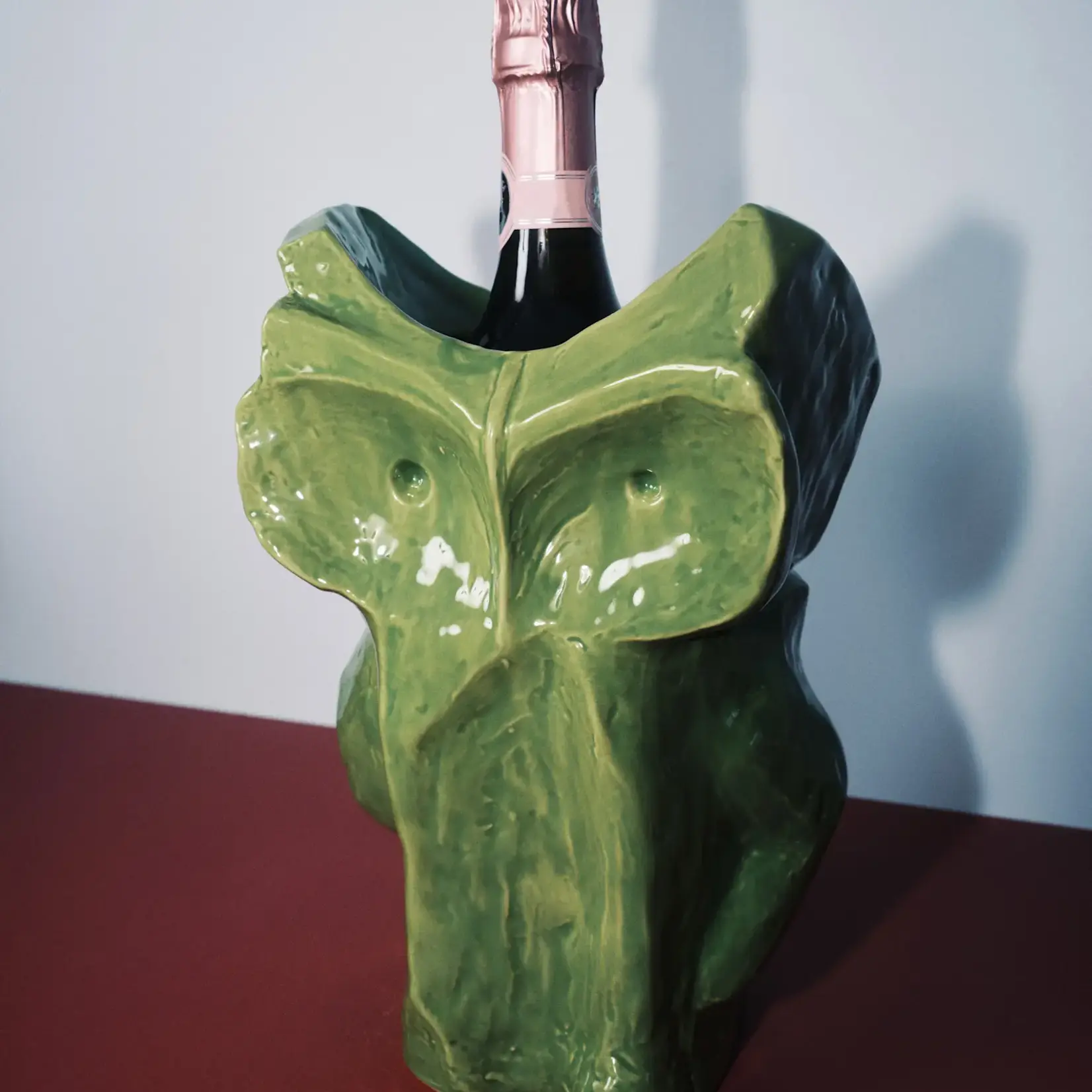 Serax Uil vaas groen L