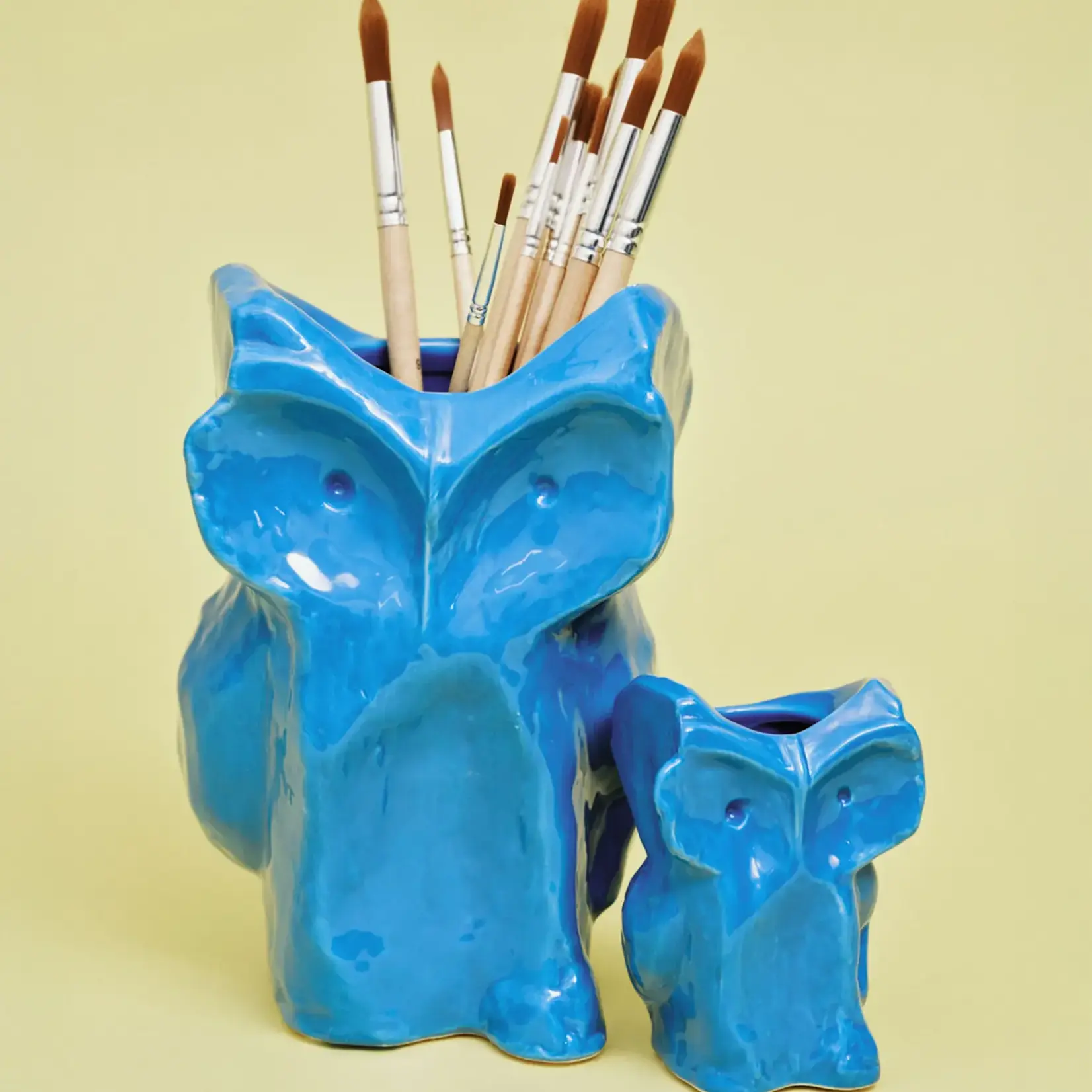 Serax Uil vaas blauw XS