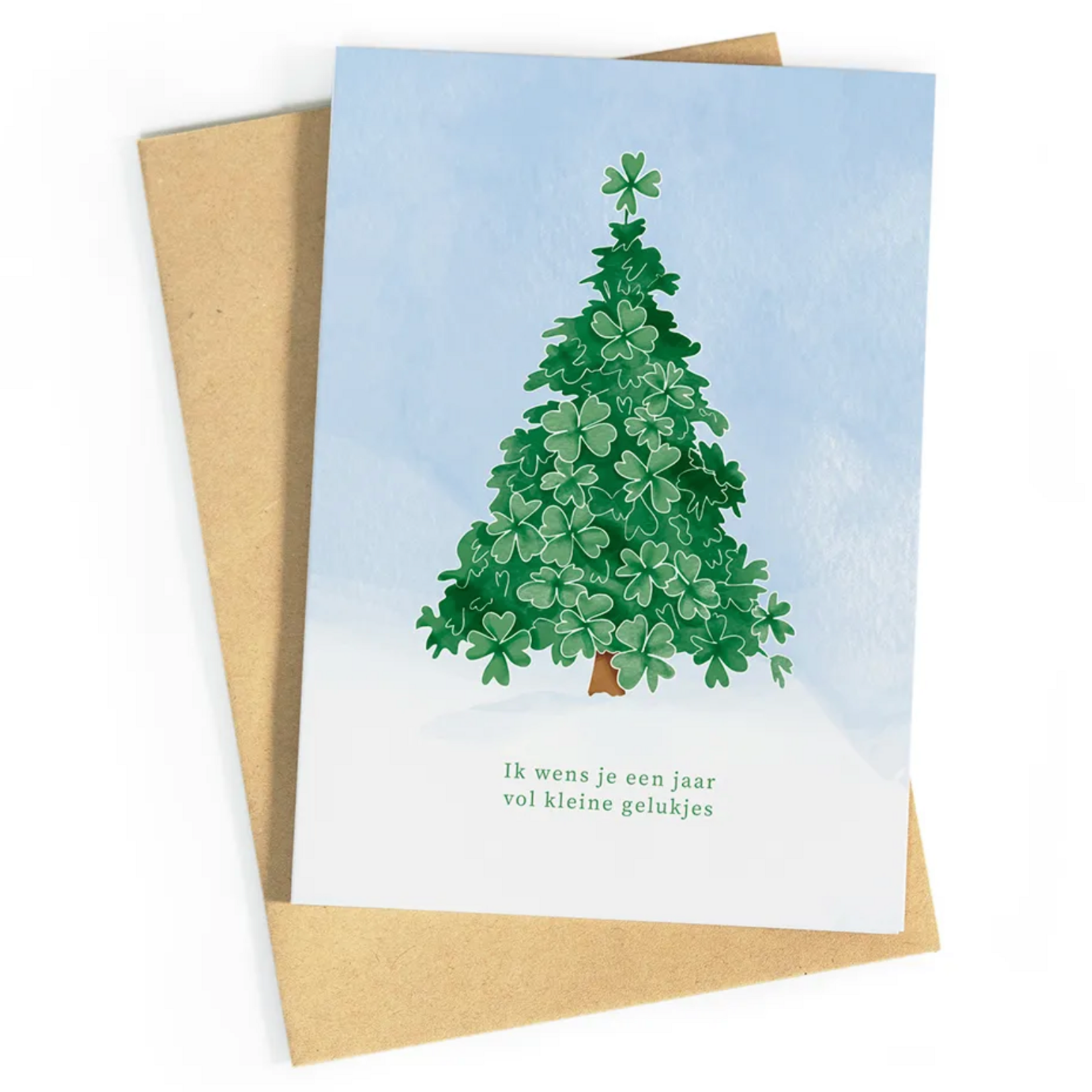 Kerstkaart - jaar vol gelukjes