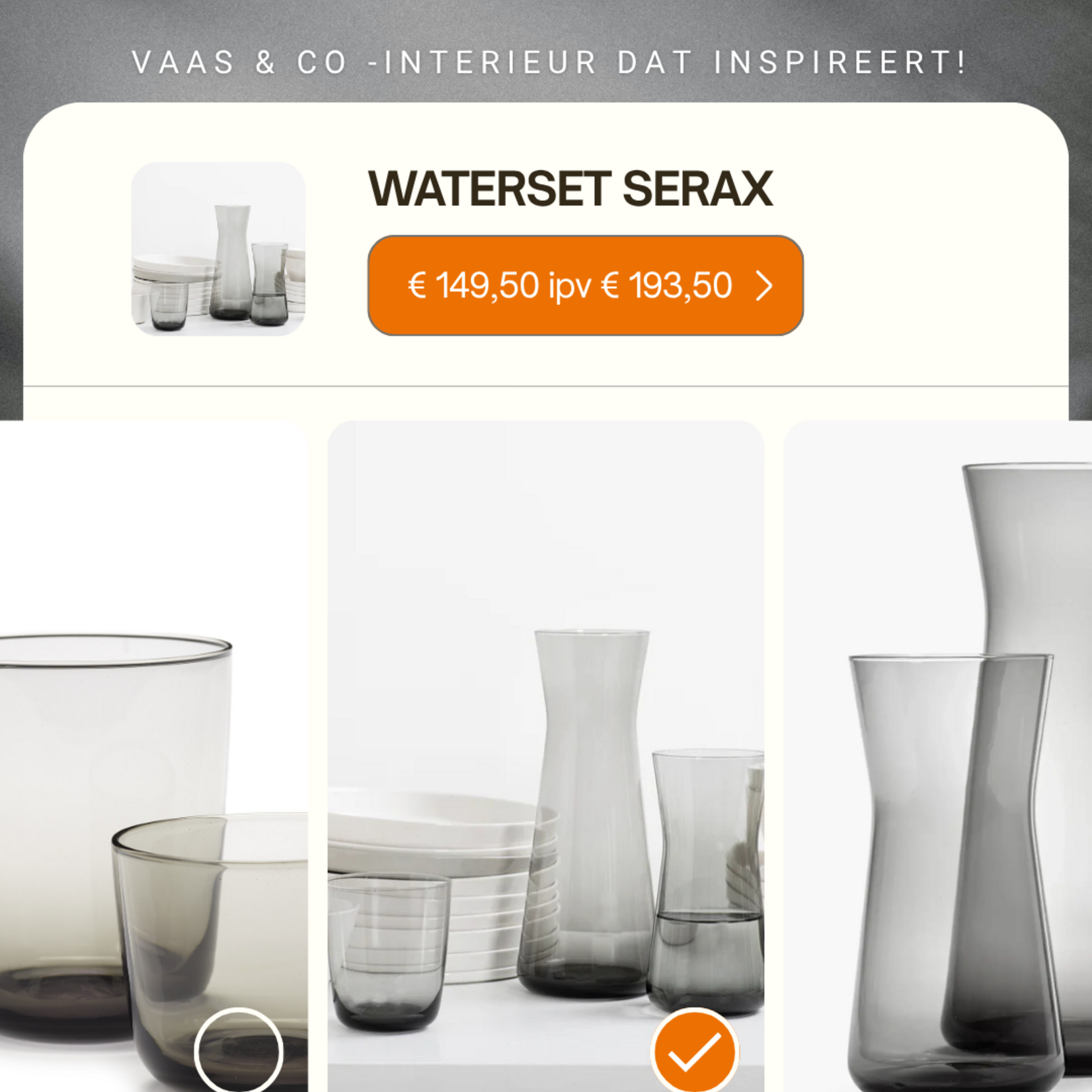 Serax Waterset Serax - Vincent van Duysen
