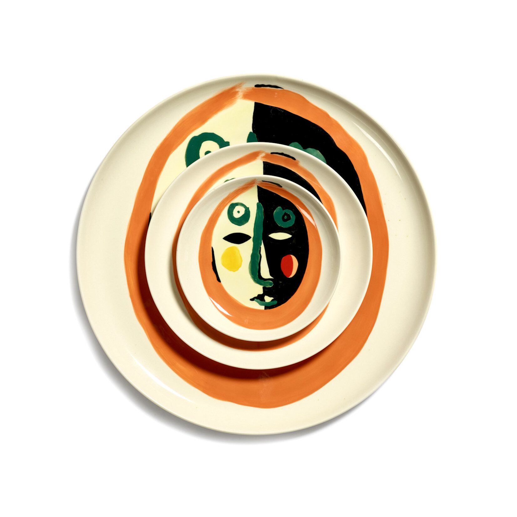 Serax Bord XS N°1 Face Feast (4stks)
