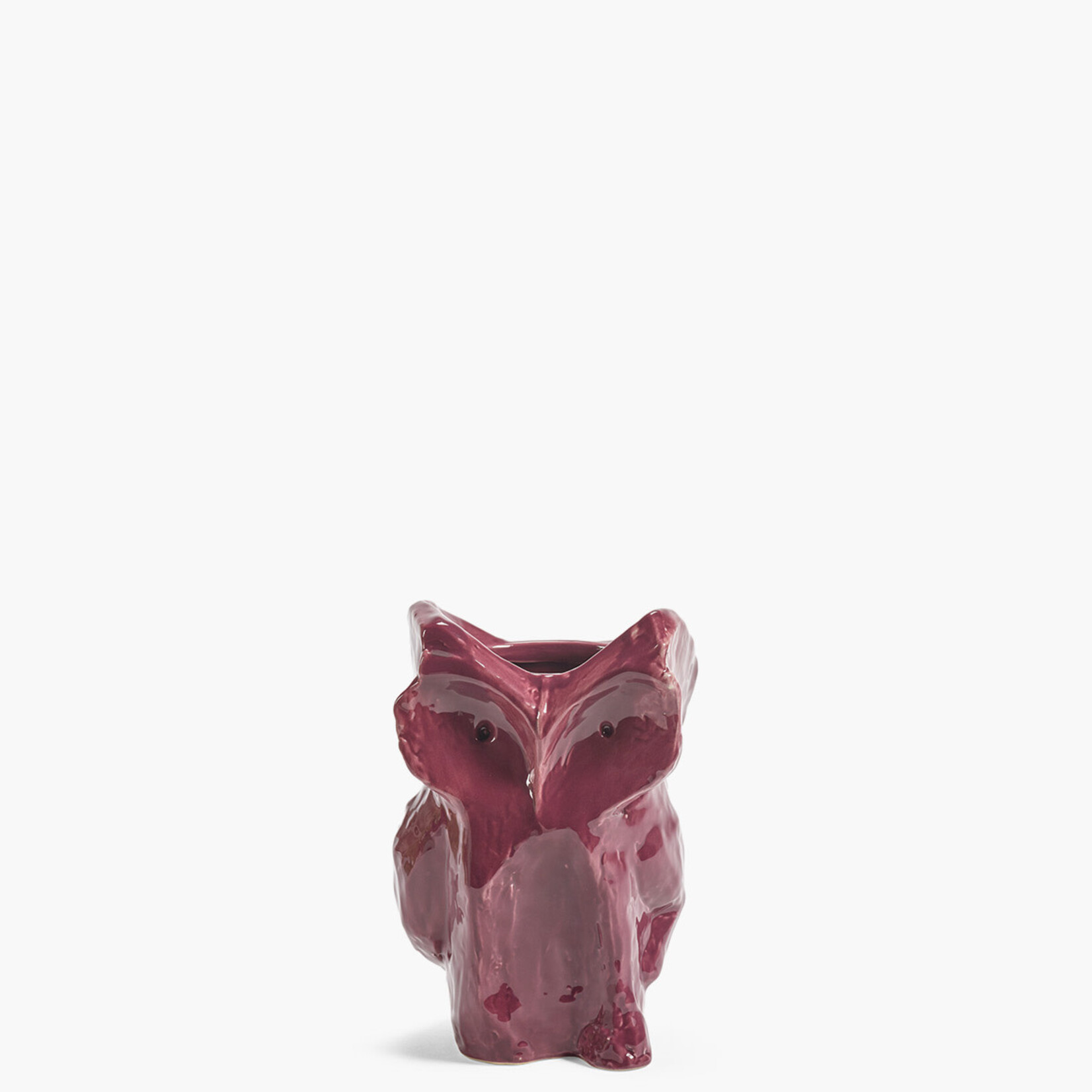 Serax Uil vaas aubergine XS