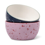 Designworks The Bella Dipping Bowls Lilac & Navy - set van 2