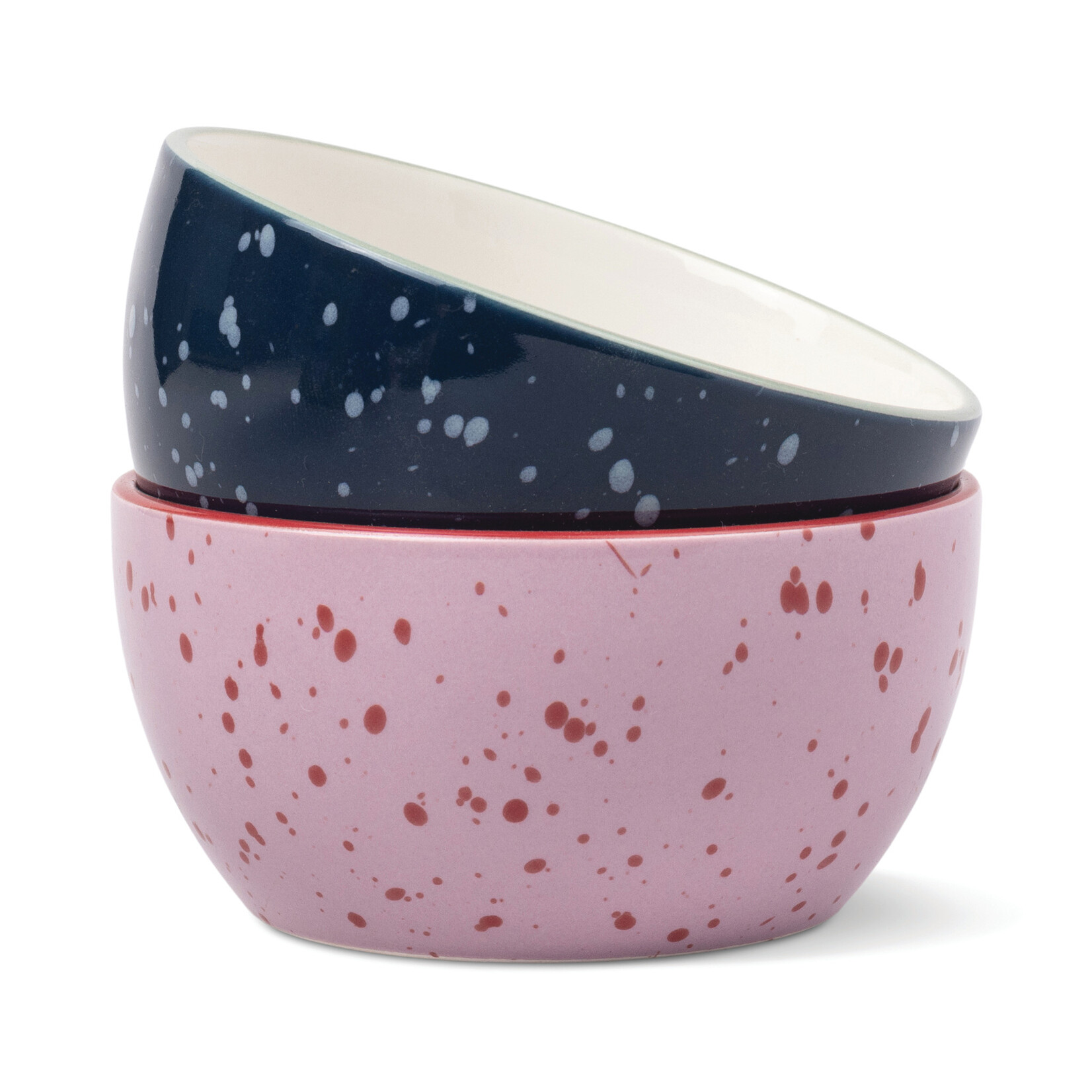 Designworks The Bella Dipping Bowls Lilac & Navy - set van 2