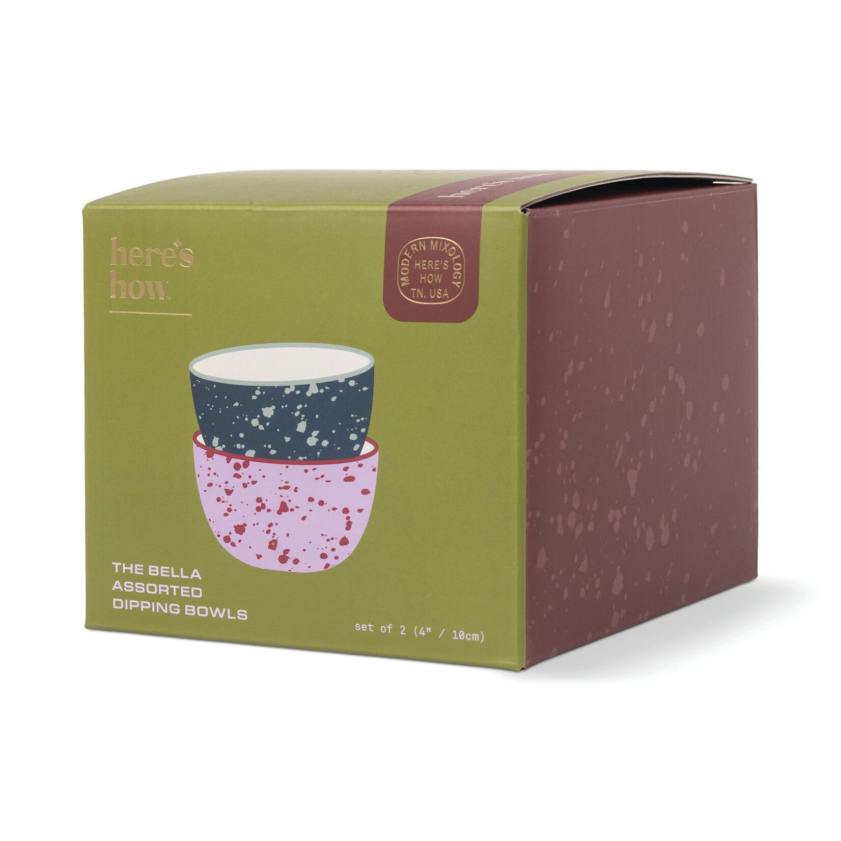 Designworks The Bella Dipping Bowls Lilac & Ochre - set van 2