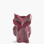 Serax Uil vaas aubergine S