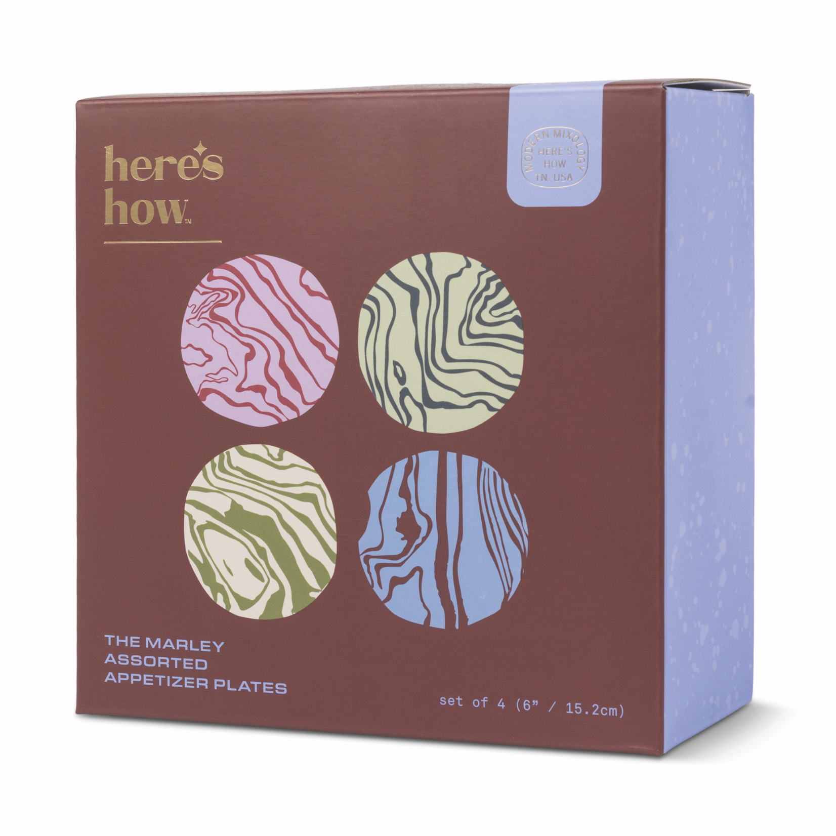 Designworks The Marley Appetizer Plates contour - set van 4
