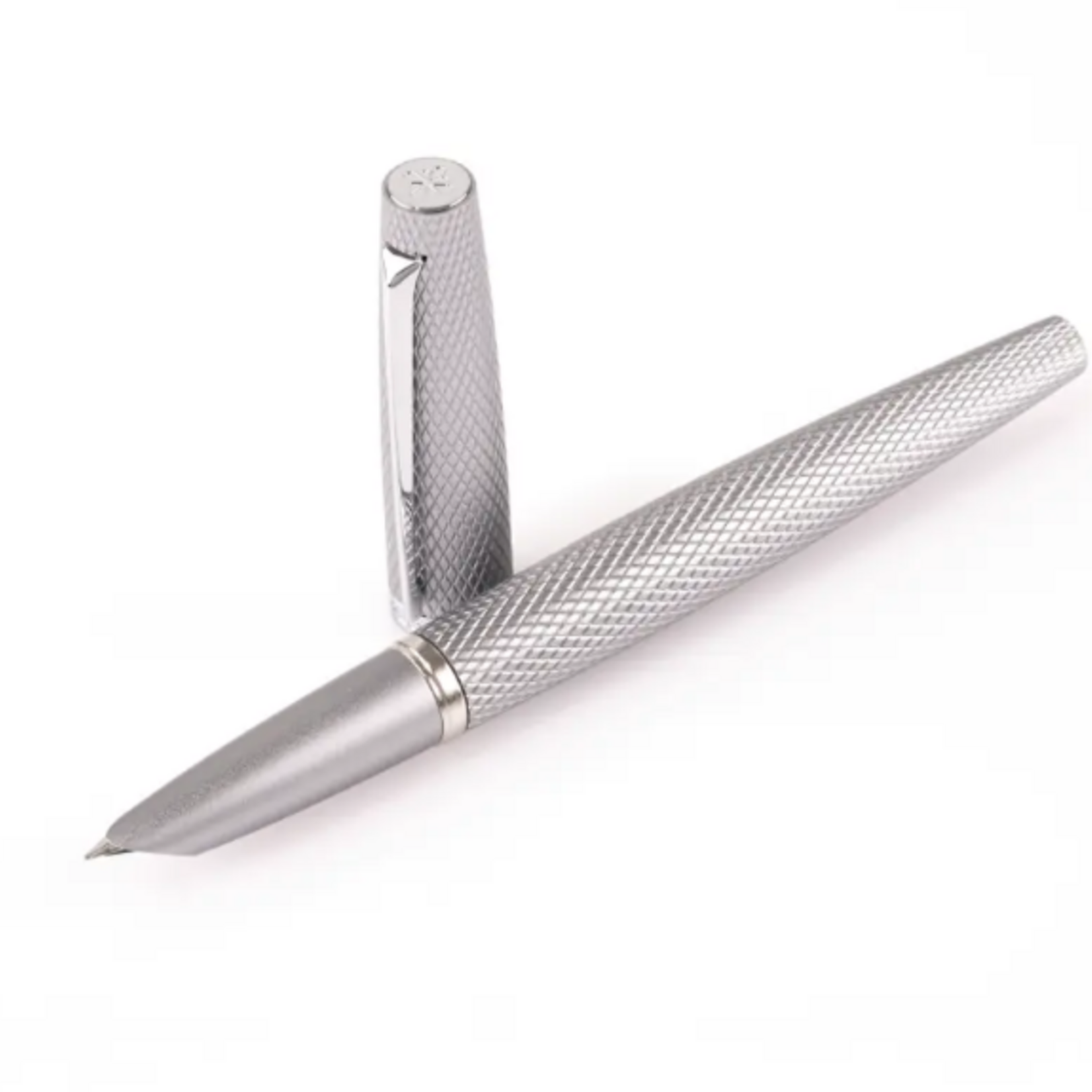 Diplomat Diplomat VIPER Fountain pen Silver Guilloche