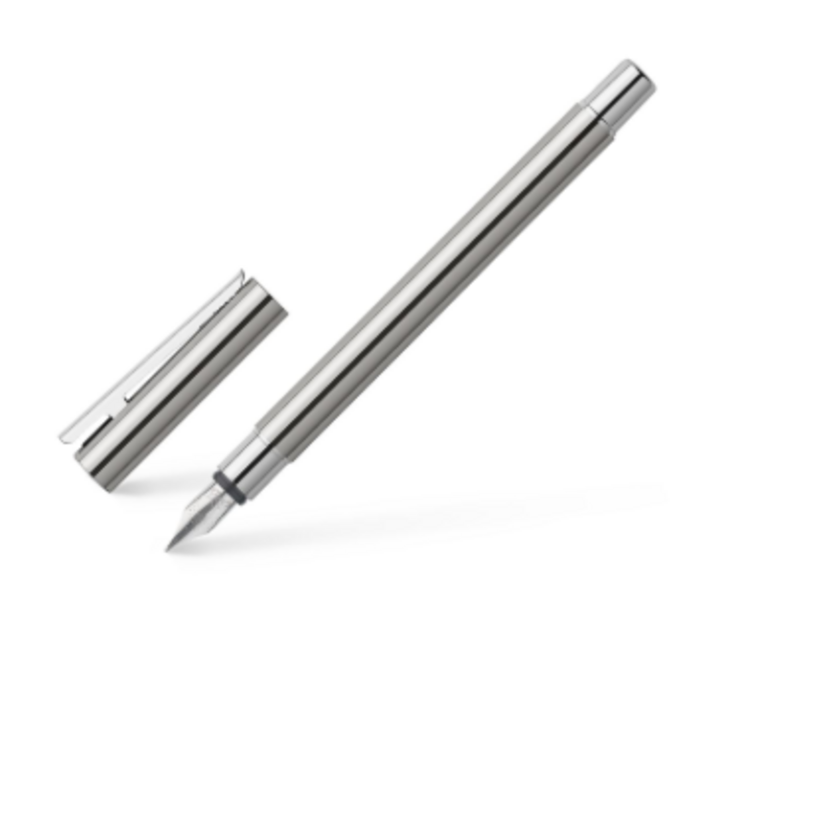 Faber-Castell Faber-Castell Fountain Pen Neo Slim Stainless Steel Shiny F