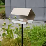 Heeej Open diamond - voederhuisje op paal white/sand